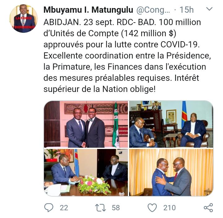 tweet Freddy Matungulu