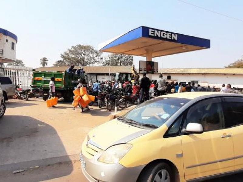 Station essence à Lubumbashi