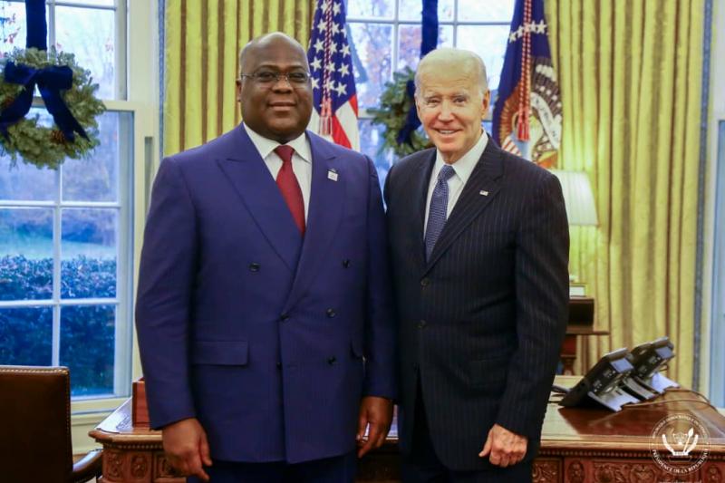 Félix Tshisekedi et Joe Biden